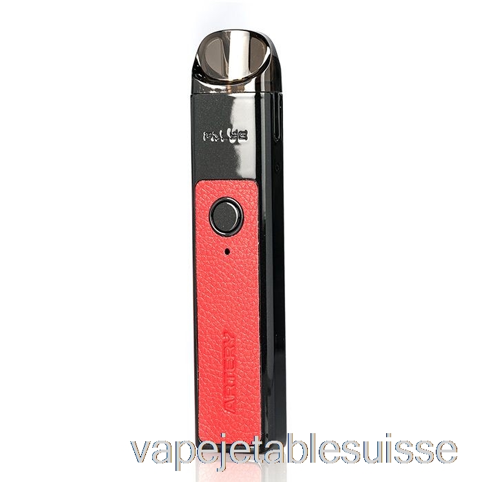 Vape Suisse Artère Vapor Pal Se 20w Système De Pod Cuir Noir Et Rouge